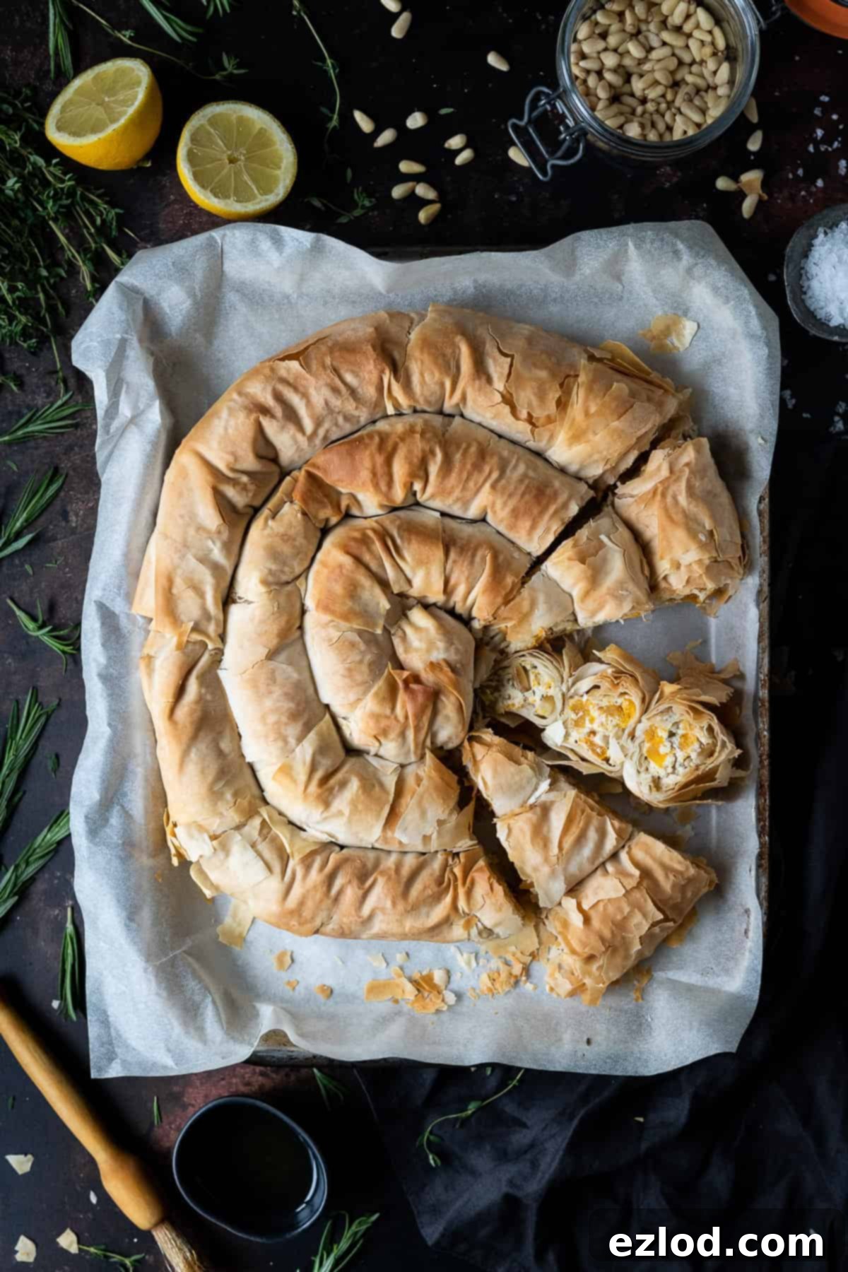 Flaky Vegan Butternut Squash Feta Bake 1 featured 14184