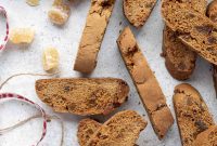 Warmly Spiced Vegan Gingerbread Biscotti