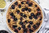 Heavenly Vegan Pistachio Cherry Frangipane Tart