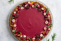 Zesty Vegan Cranberry Curd Tart