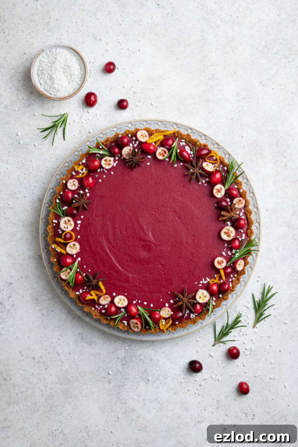 Zesty Vegan Cranberry Curd Tart 1 featured 21823