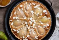 Gingered Pear & Almond Vegan Tart