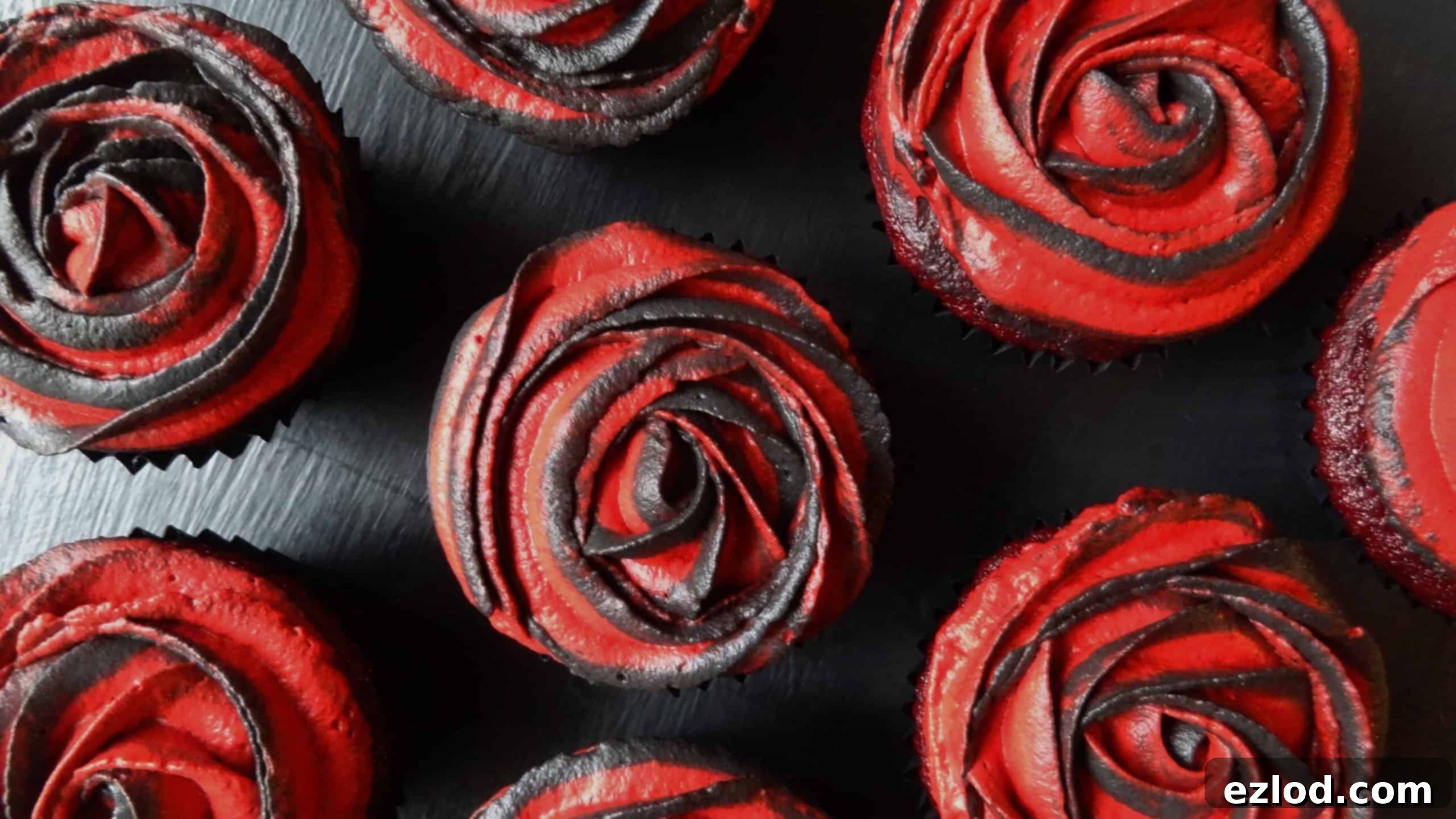 Midnight Bloom Velvet Cupcakes 1 featured 347