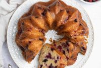 Vegan Berry Lime Bundt Cake