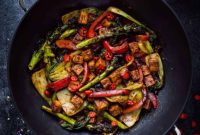 Golden Peanut Tofu Stir Fry