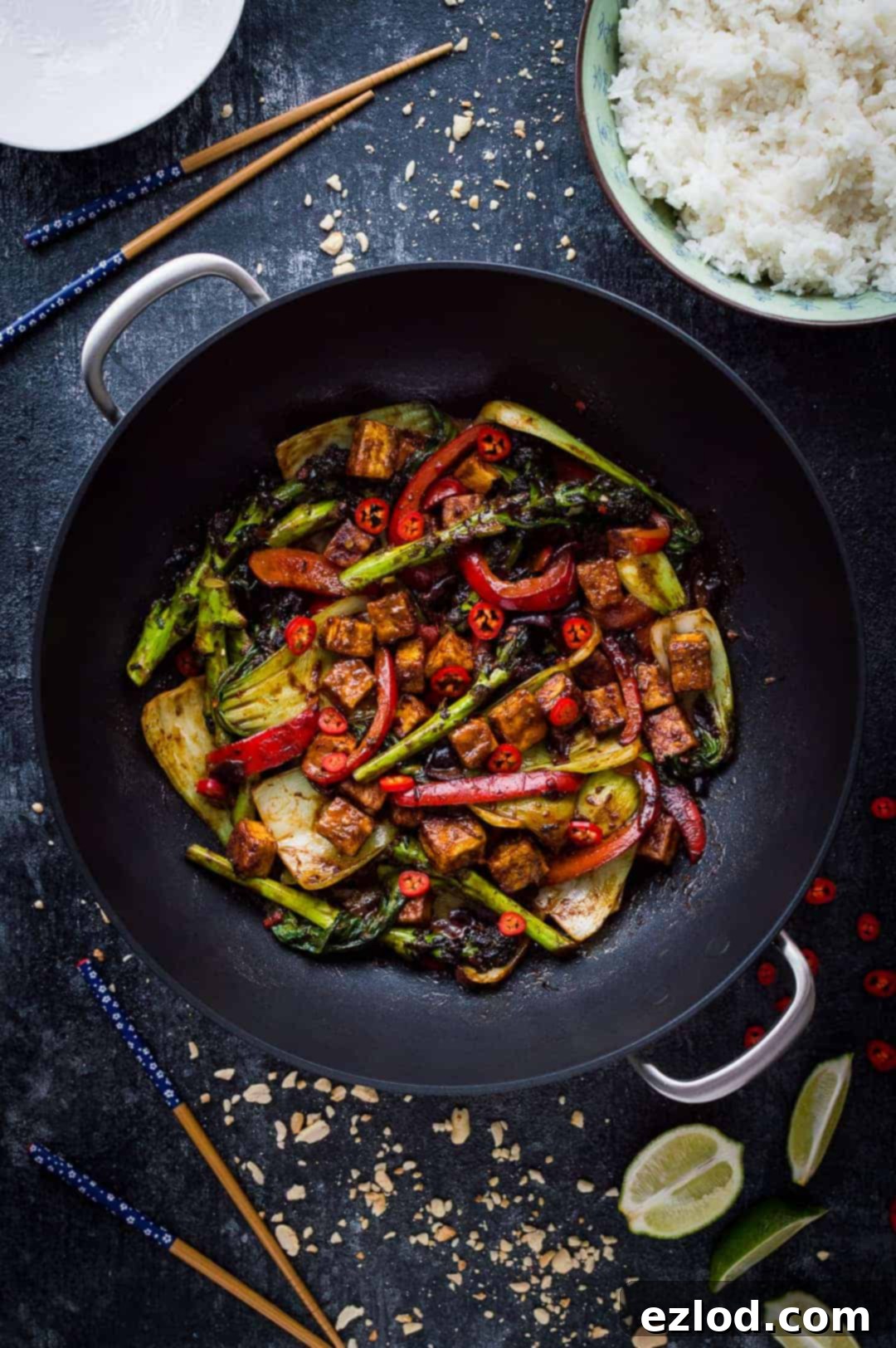 Golden Peanut Tofu Stir Fry 1 featured 7059