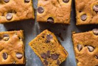 Vegan Pumpkin Chocolate Chip Bars