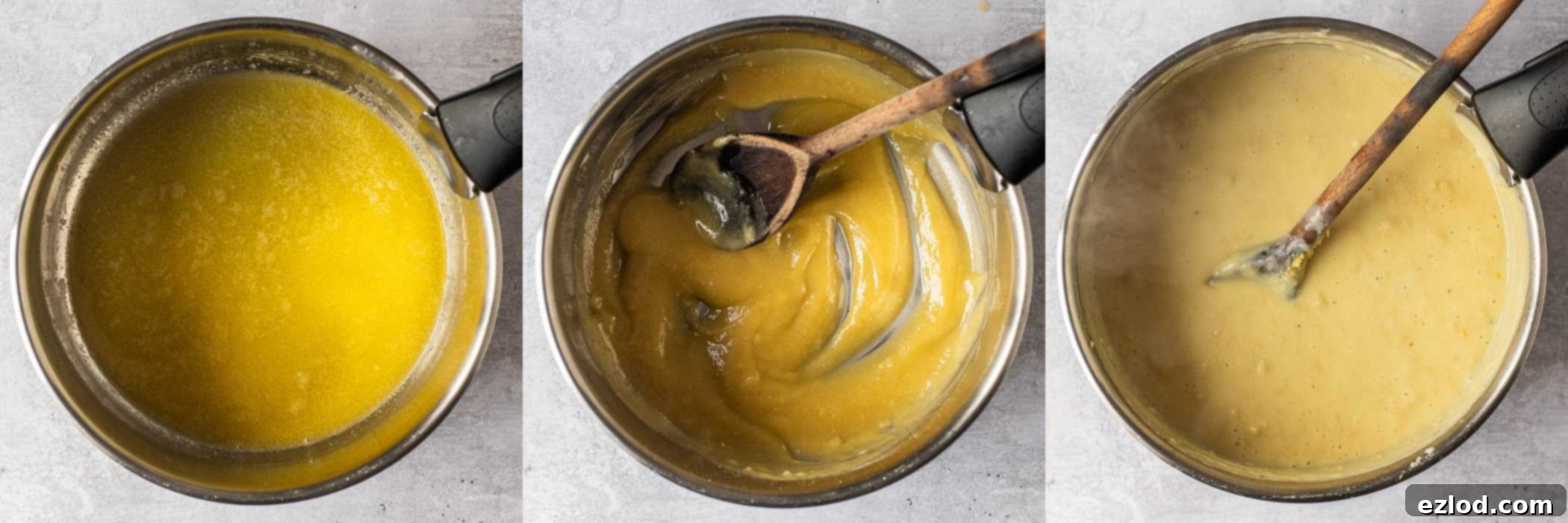 Hearty Vegan Lasagna 5 step 4 - cooking the bechamel sauce