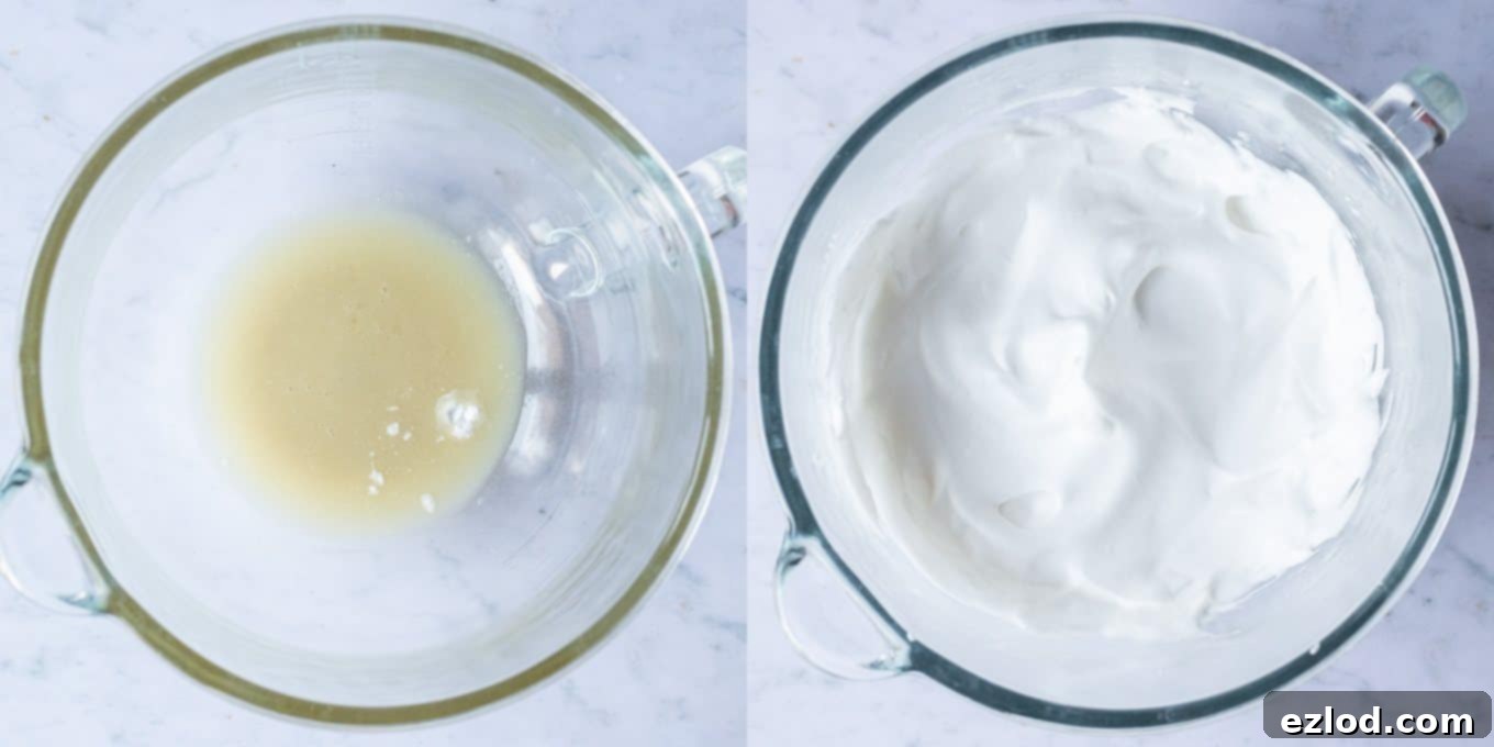 Divine Vegan Chocolate Mousse 3 step 2 - whisking the aquafaba to create a stable meringue