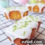 Zesty Lime Yoghurt Mini Loaves 1 mini lime yoghurt loaf cakes