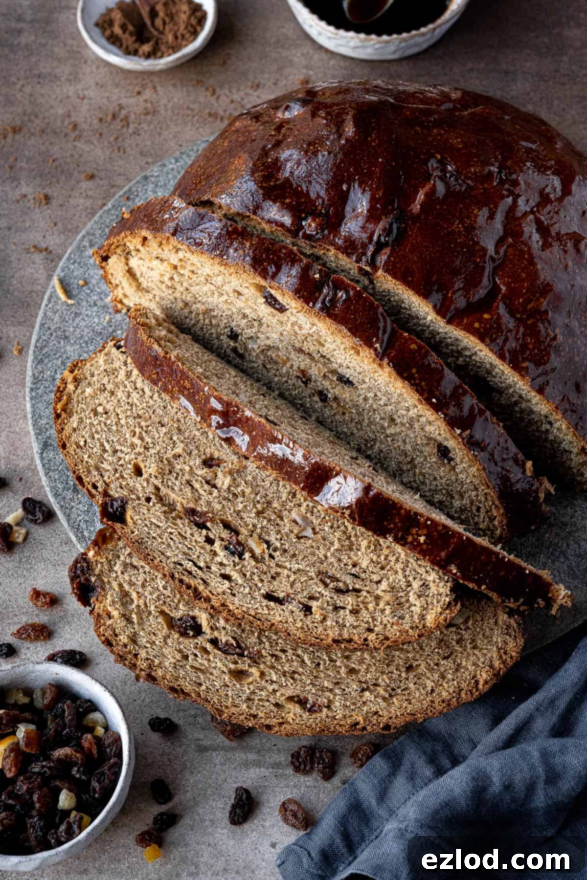 Jamaican Plant-Based Spiced Bun 12 A beautiful collage of Jamaican spice bun images, perfect for Pinterest sharing.