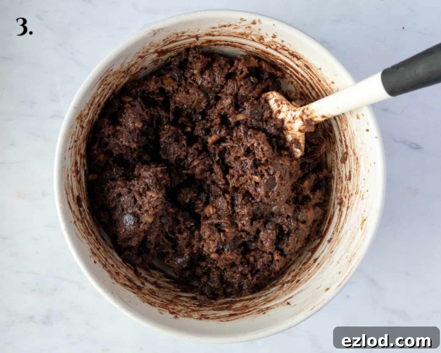 Guilt-Free Vegan Chocolate Christmas Pudding 6 Step 3, the finished batter.