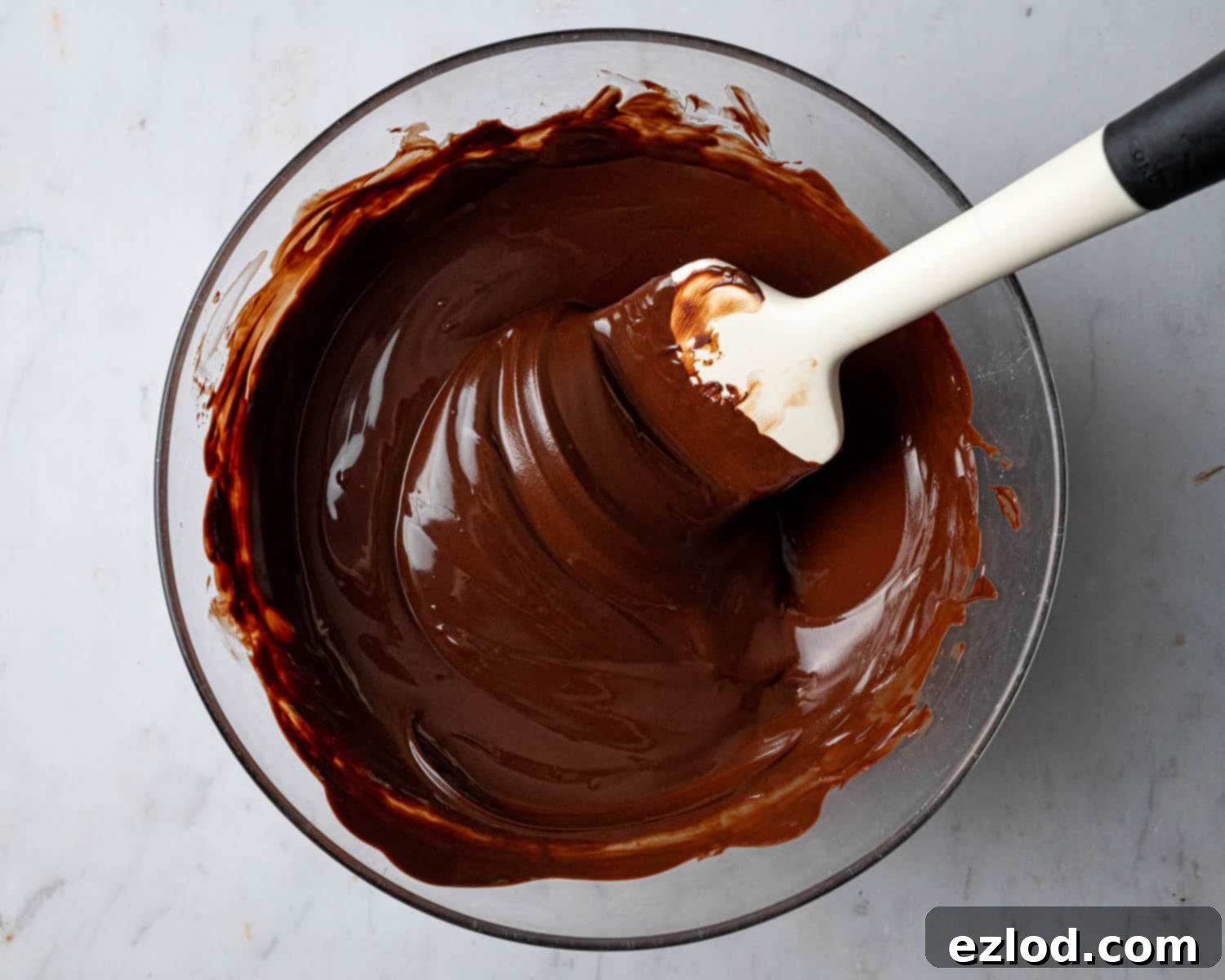 Velvet Vegan Chocolate Cheesecake 8 Step 4, the melted chocolate.