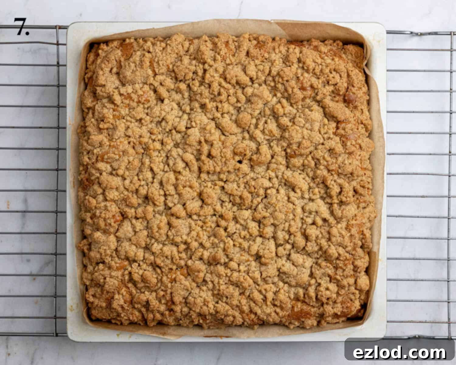 Plant-Based Streusel Cake 11 Step 7, the baked cake.