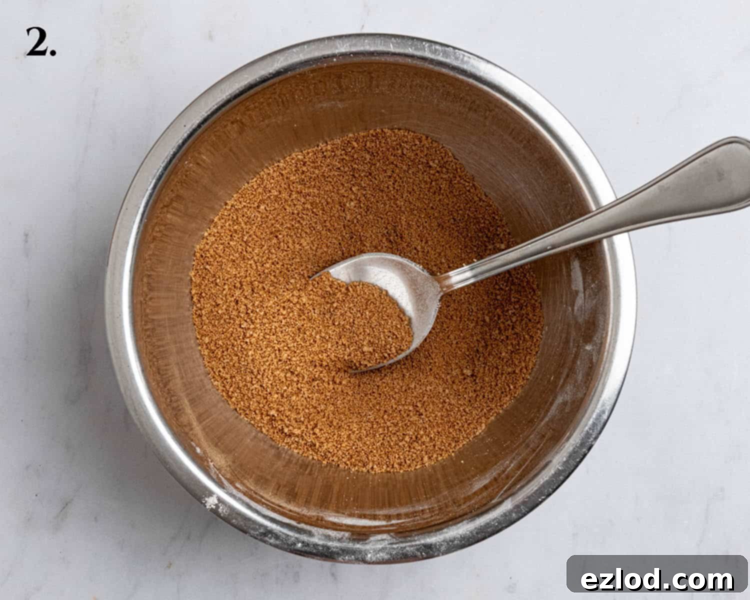Plant-Based Streusel Cake 6 Step 2, the cinnamon sugar in a bowl.