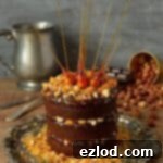 Mini Chocolate Nutella Praline Layered Delight 1 Mini chocolate layer cake with Nutella ganache and hazelnut praline