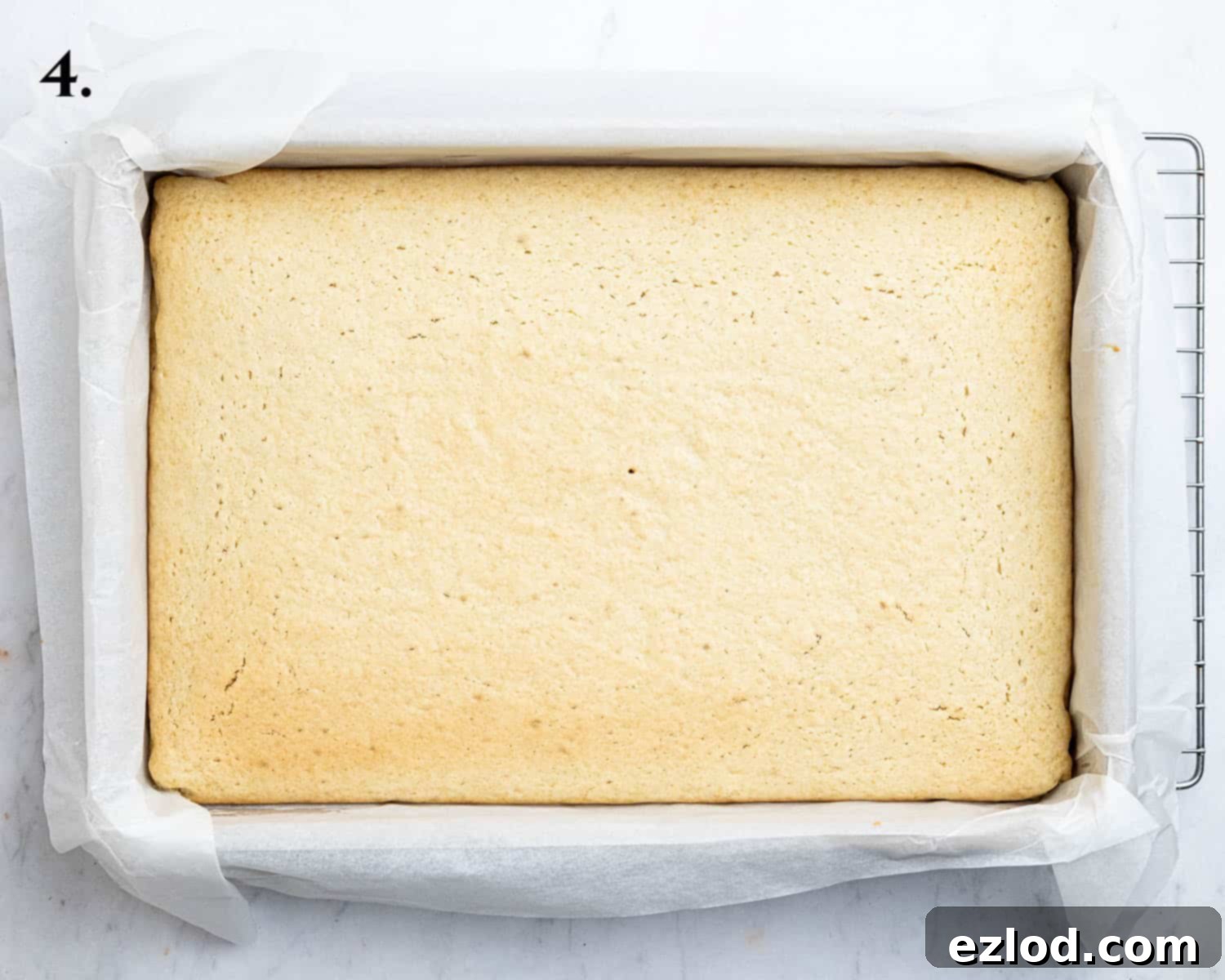 Classic Vegan School Treat 8 Step 4, the baked cake.
