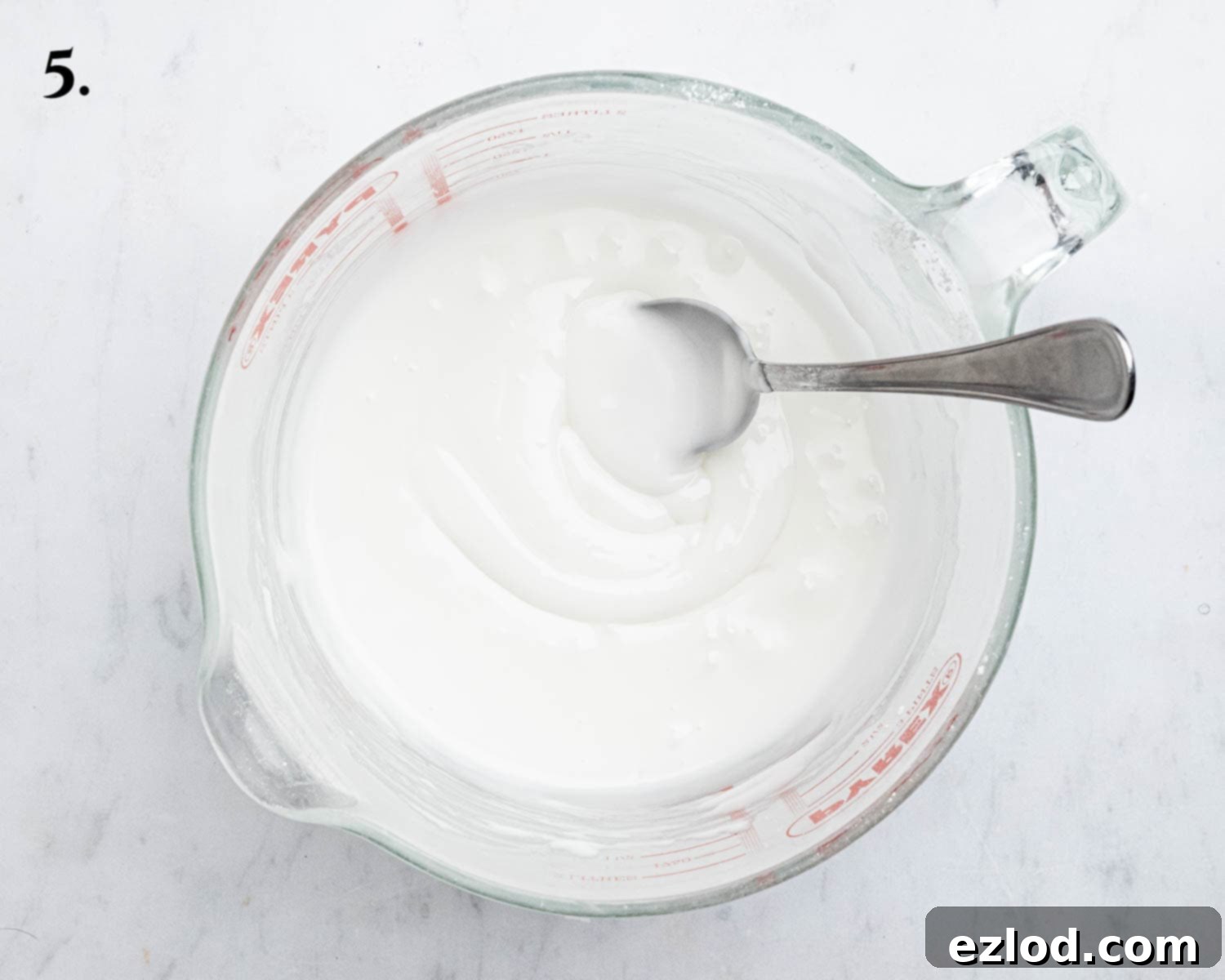 Classic Vegan School Treat 9 Step 5, the icing in a bowl.