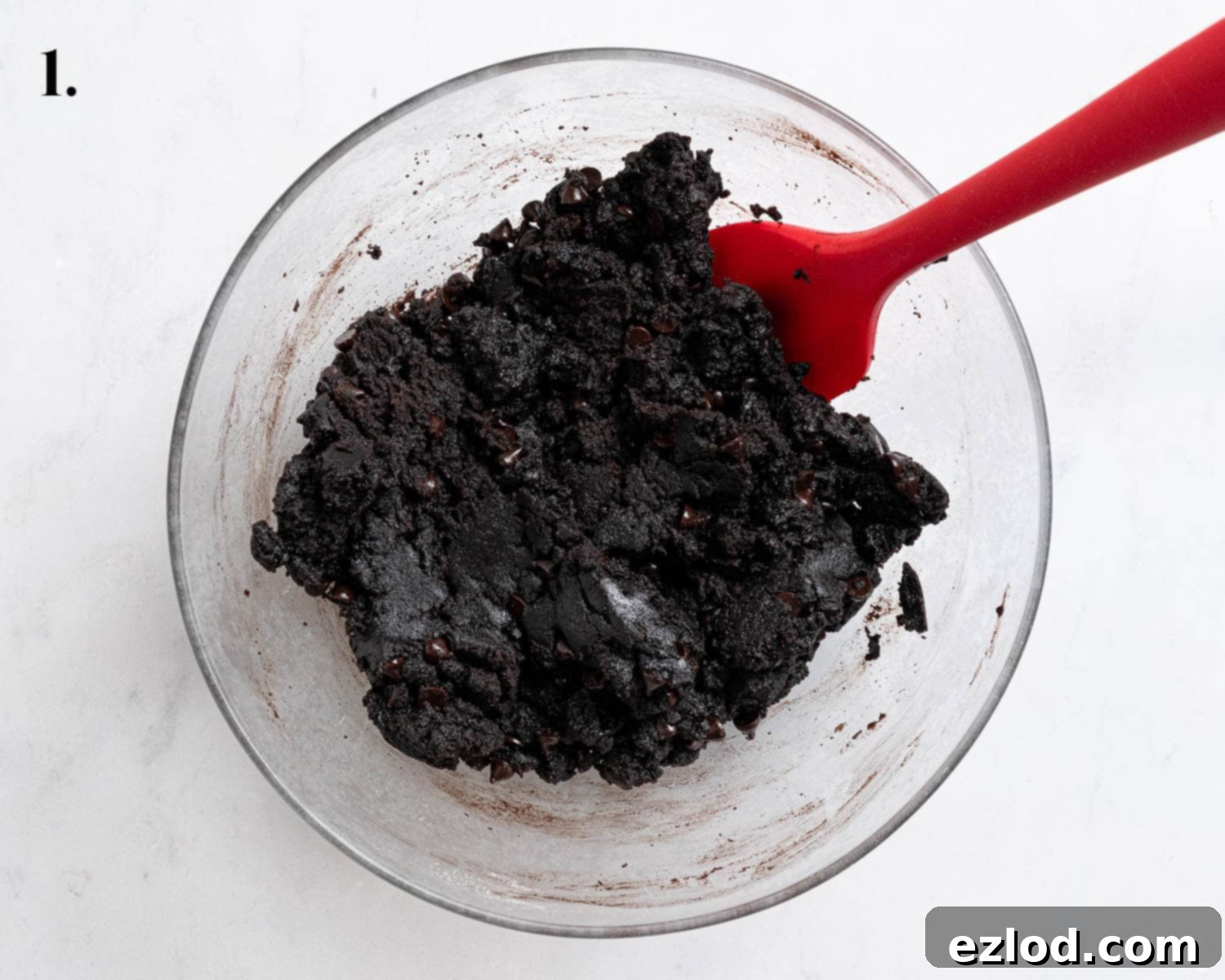 Step 1, the crumb topping in a bowl.