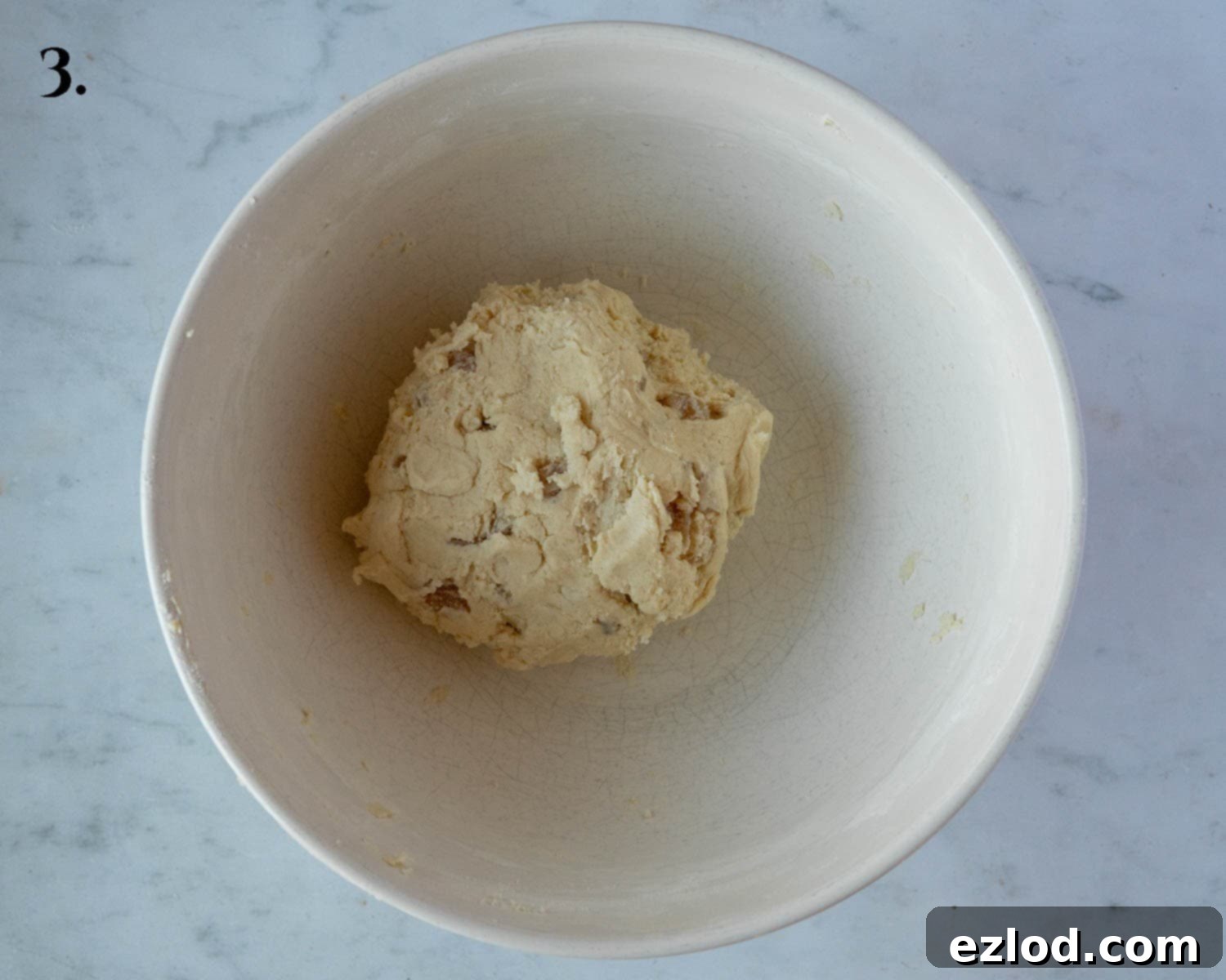Buttery Ginger Shortbread 7 Step 3, the finished dough.