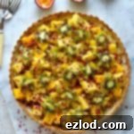 Vegan Tropical Fruit Coconut Tart 6 Tropical fruit coconut tart - crisp coconut pastry filled with coconut creme patissiere & tropical fruits