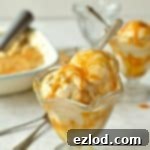 Rum Coconut Caramel Swirled Vegan Roasted Banana Ice Cream 3 Vegan roasted banana ice cream with rum coconut caramel swirl
