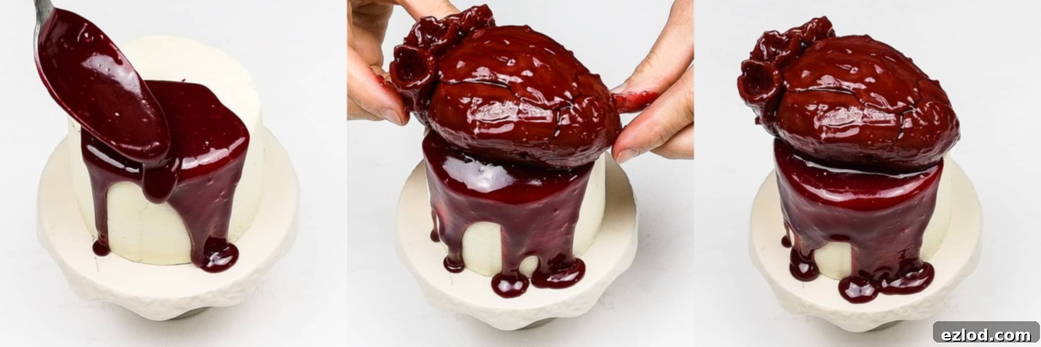 Haunted Heart Halloween Cupcakes 19 step 12 - assembling the cakes