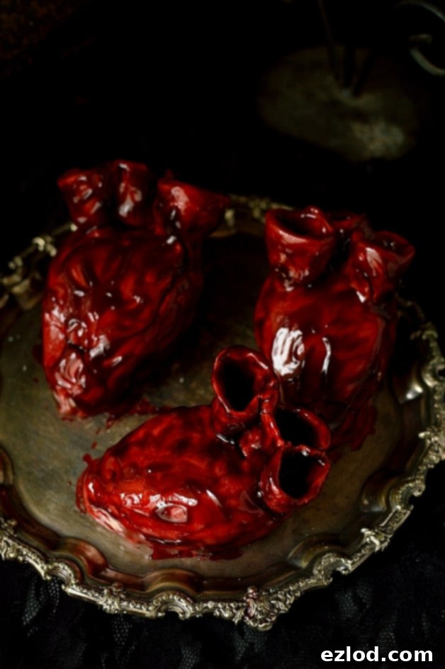 Haunted Heart Halloween Cupcakes 20 Realistic bleeding heart cakes