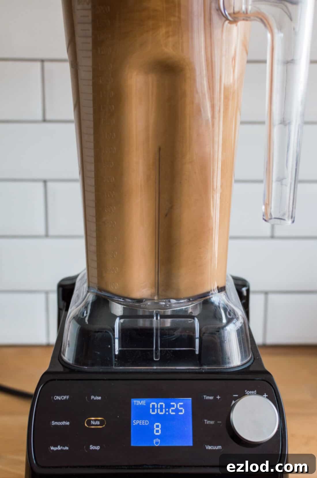 Froothie Optimum Vac2 Blender Review: Velvet Smooth Mocha Hazelnut Milk 6 Froothie Optimum Vac2 vacuum blender in motion