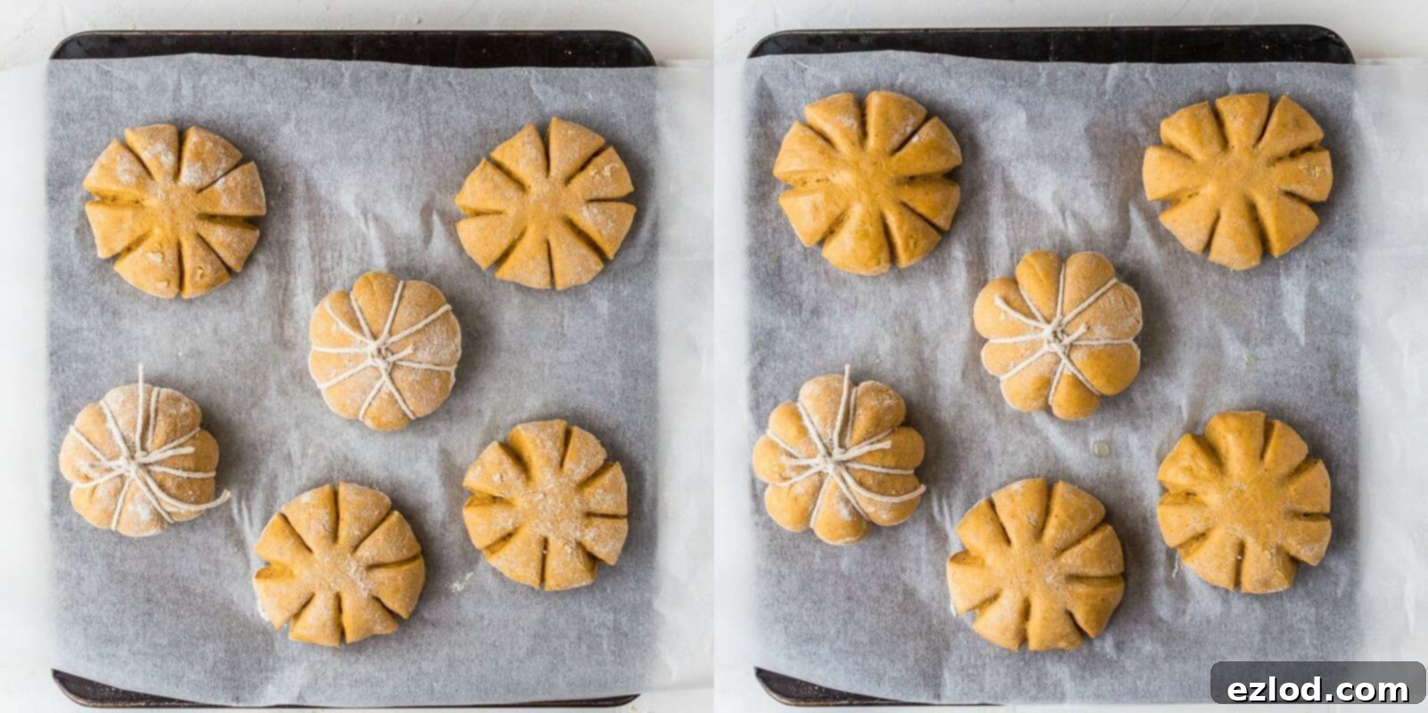 Spiced Pumpkin Bread Rolls 12 pumpkin dinner rolls step 7