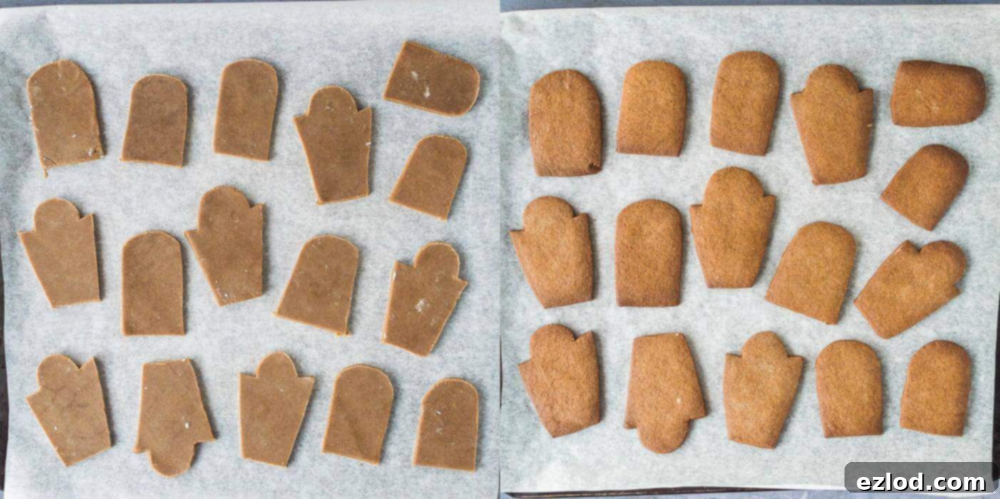 Plant-Based Graveyard Halloween Treats 7 Step 2 - baking the tombstones