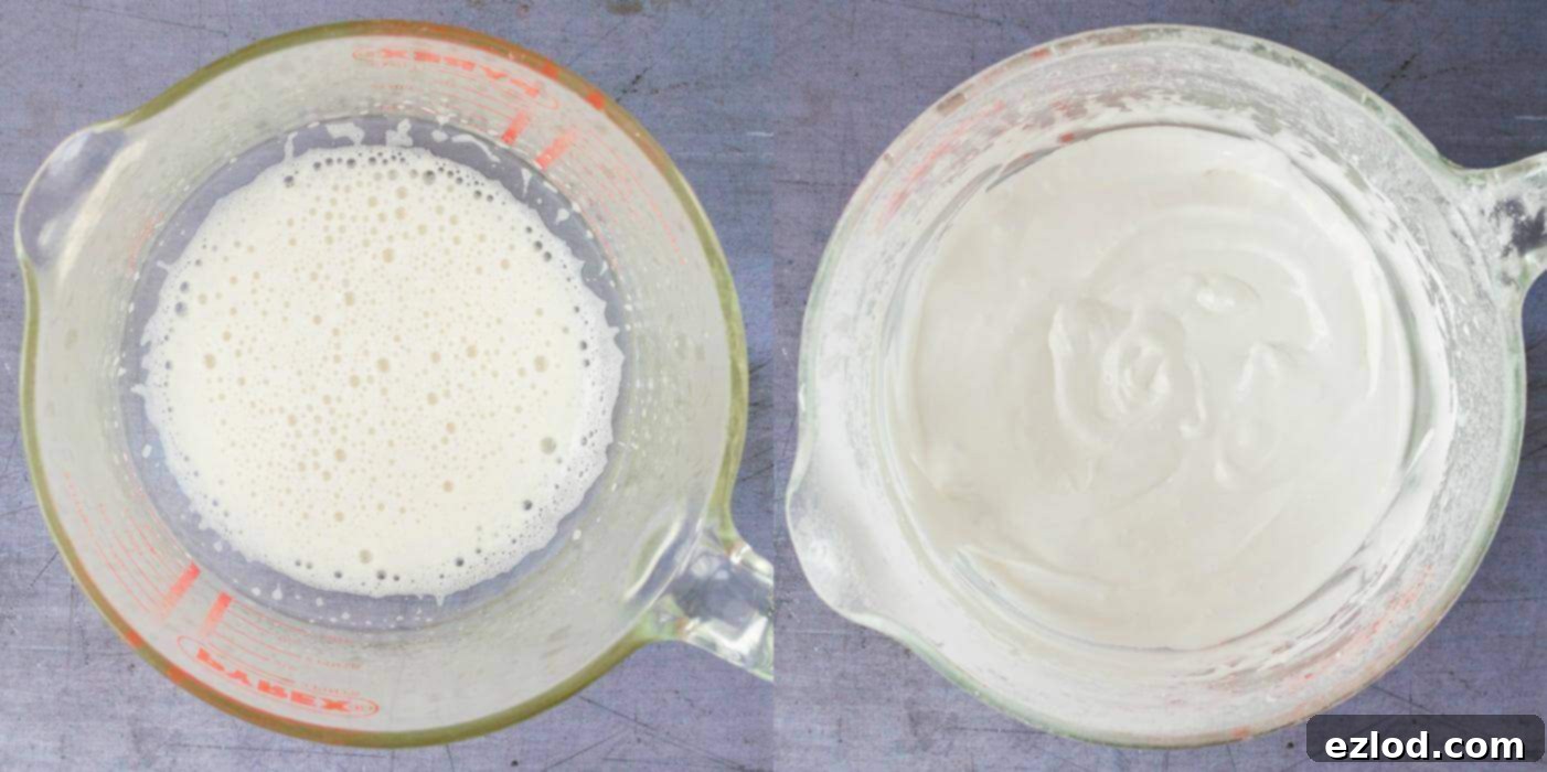 Plant-Based Graveyard Halloween Treats 8 Step 3 - making the vegan royal icing
