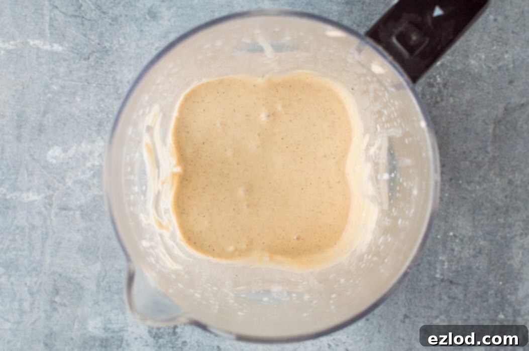 Pillowy Plant-Based Banana Pancakes 4 fluffy vegan banana pancakes step 1 - blending the batter