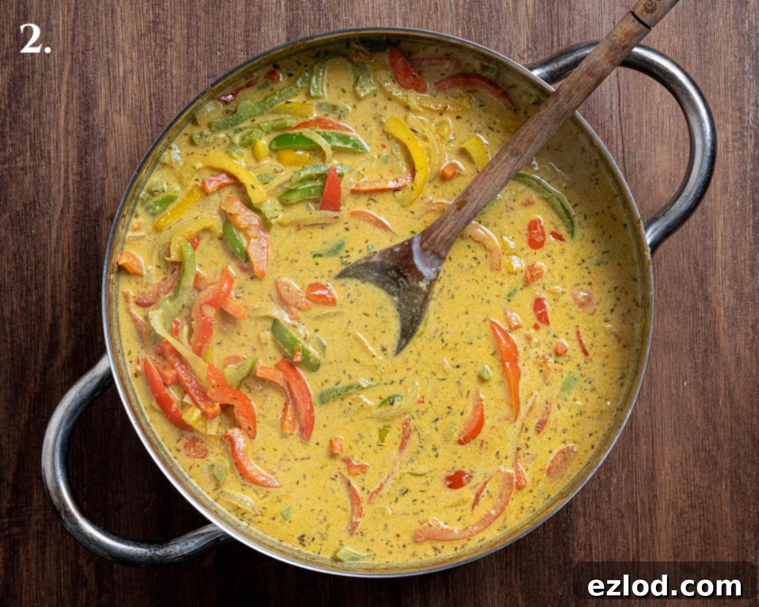 Step 2, the finished sauce.