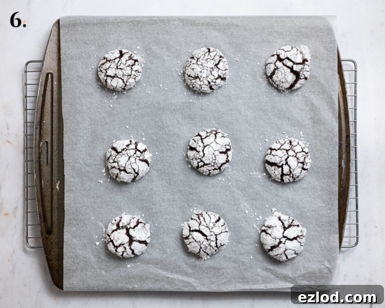 Step 6, the baked cookies.
