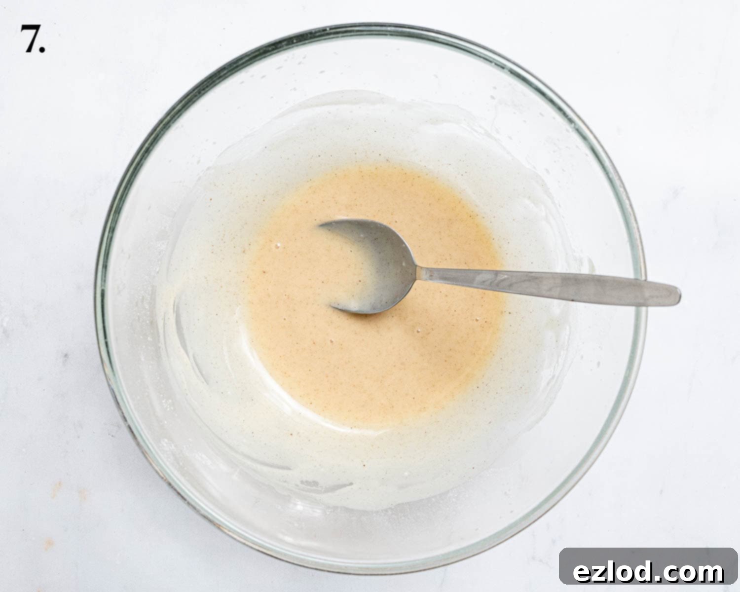 Step 7: The beautifully smooth and glossy glaze in a bowl.