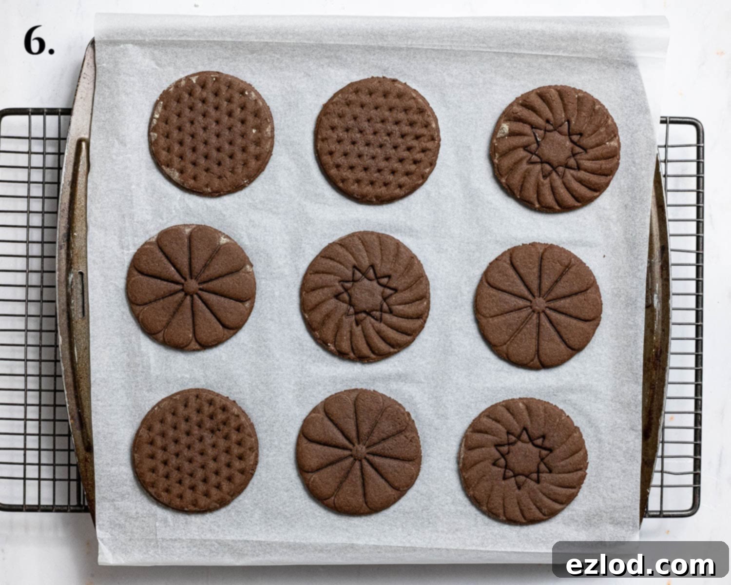 Step 6: The golden-brown, freshly baked cookies.