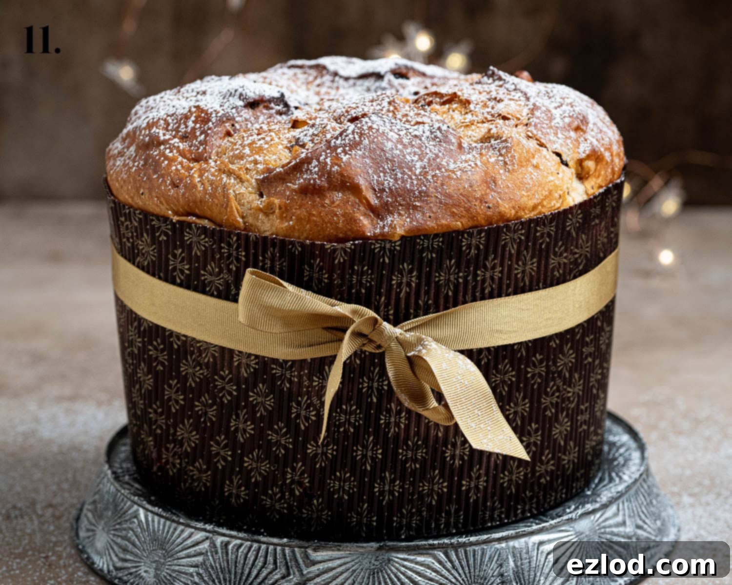 Step 11, the baked panettone.