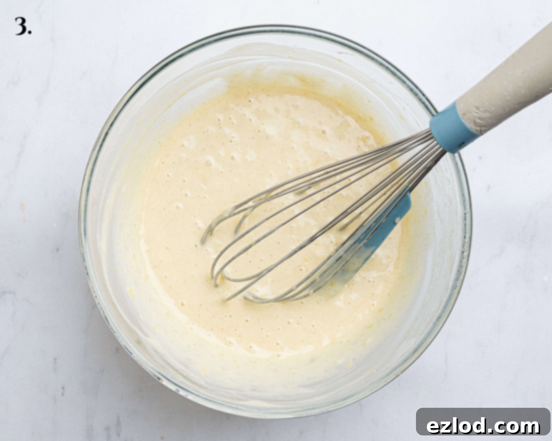 Vegan Microwave Syrup Pudding 7 Step 3, the finished batter.