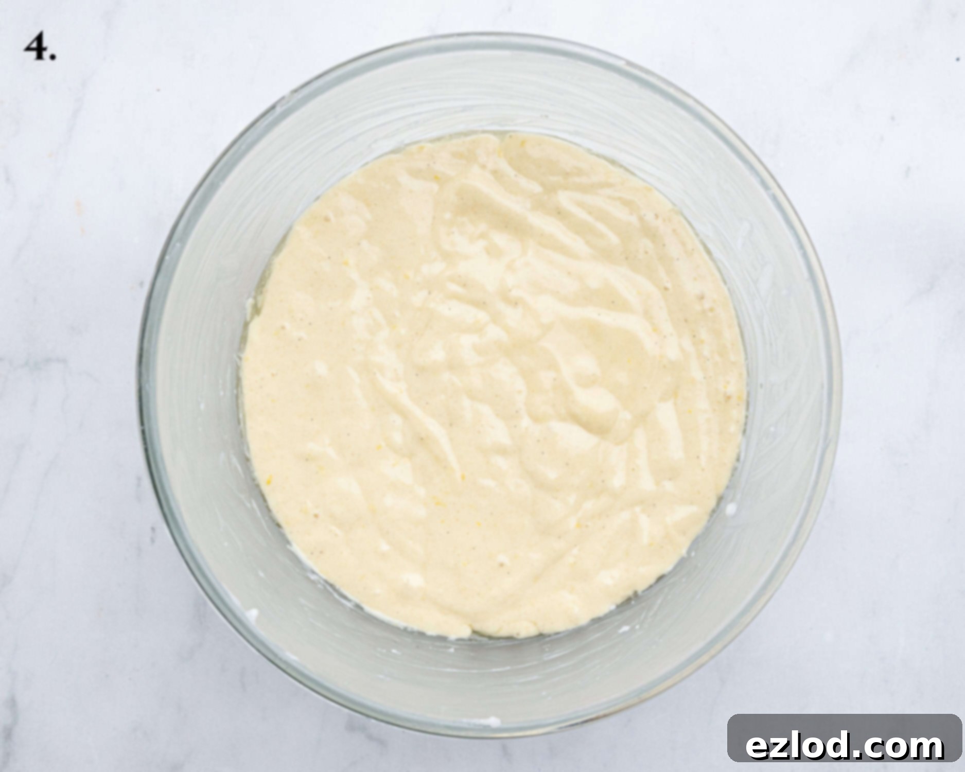 Vegan Microwave Syrup Pudding 8 Step 4, the pudding before cooking.