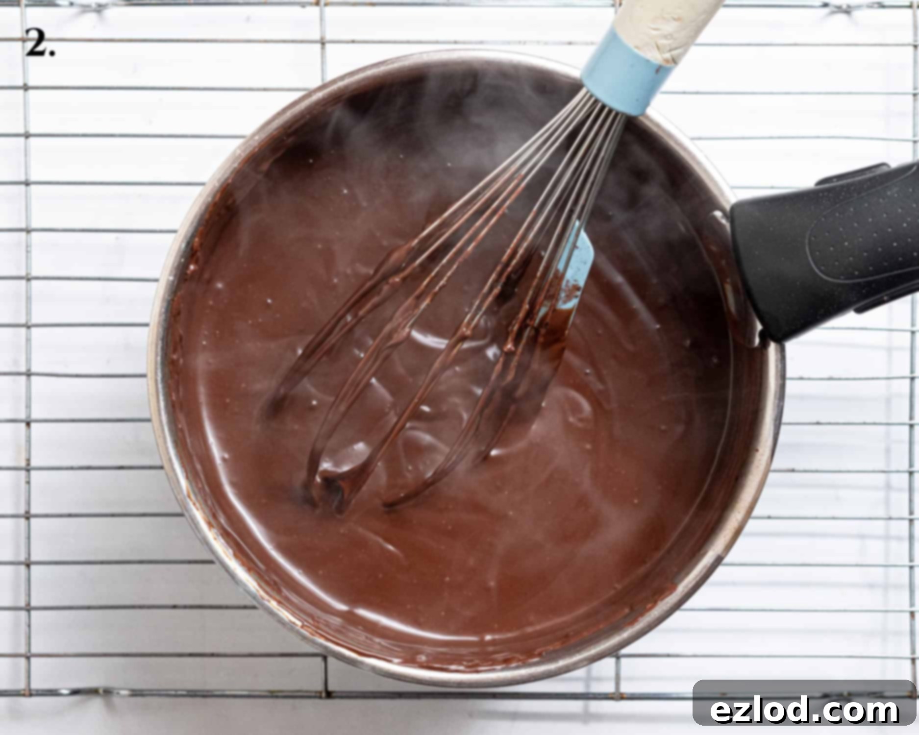 Vegan Dark Cherry Dream Trifle 6 Step 2, the cooked custard.